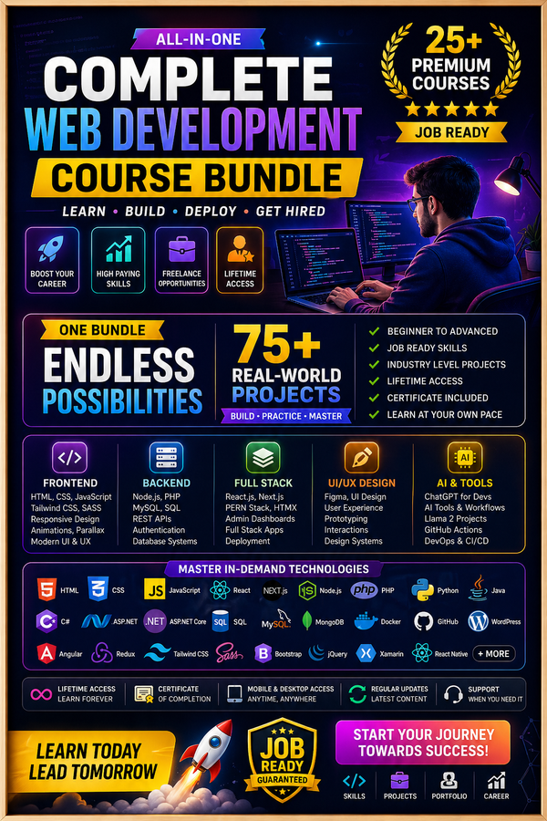 Complete Web Development Course Bundle