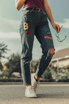 Women's High Waist Skinny Jeans - Light Blue